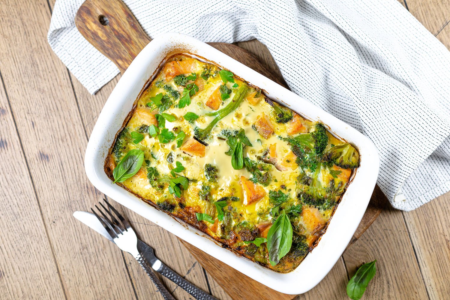 Mega leckeres Brokkoli-Lachs-Frittata