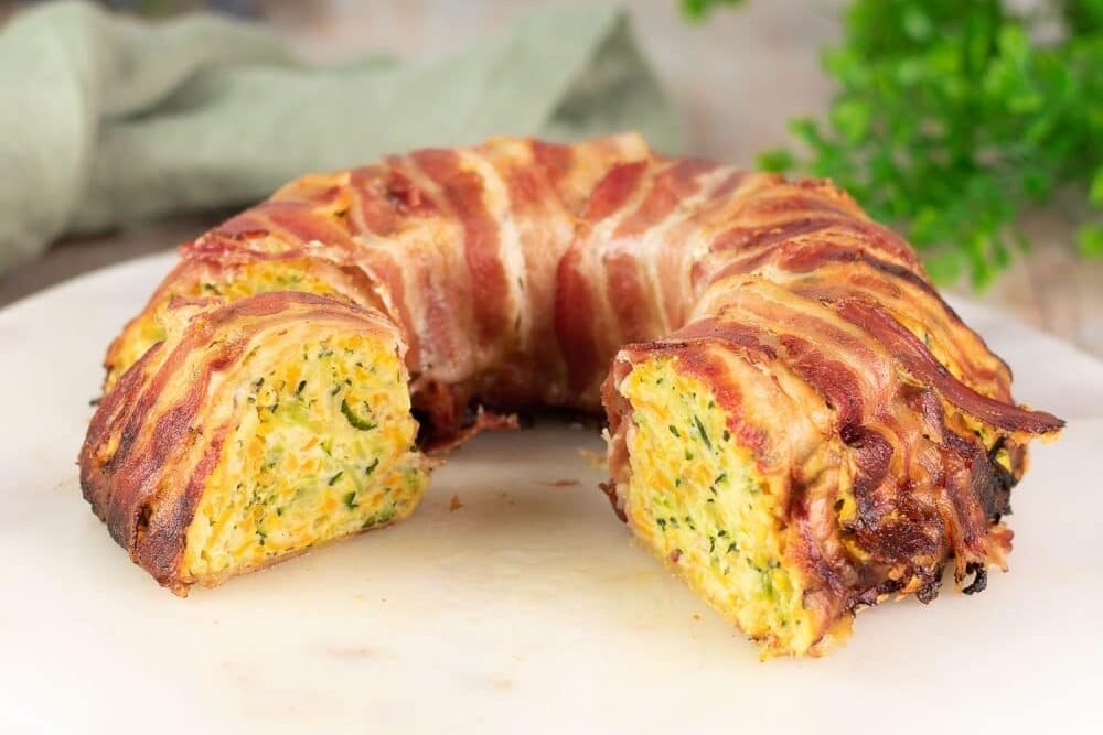 Gemüse-Bacon-Ring, lecker und Low Carb