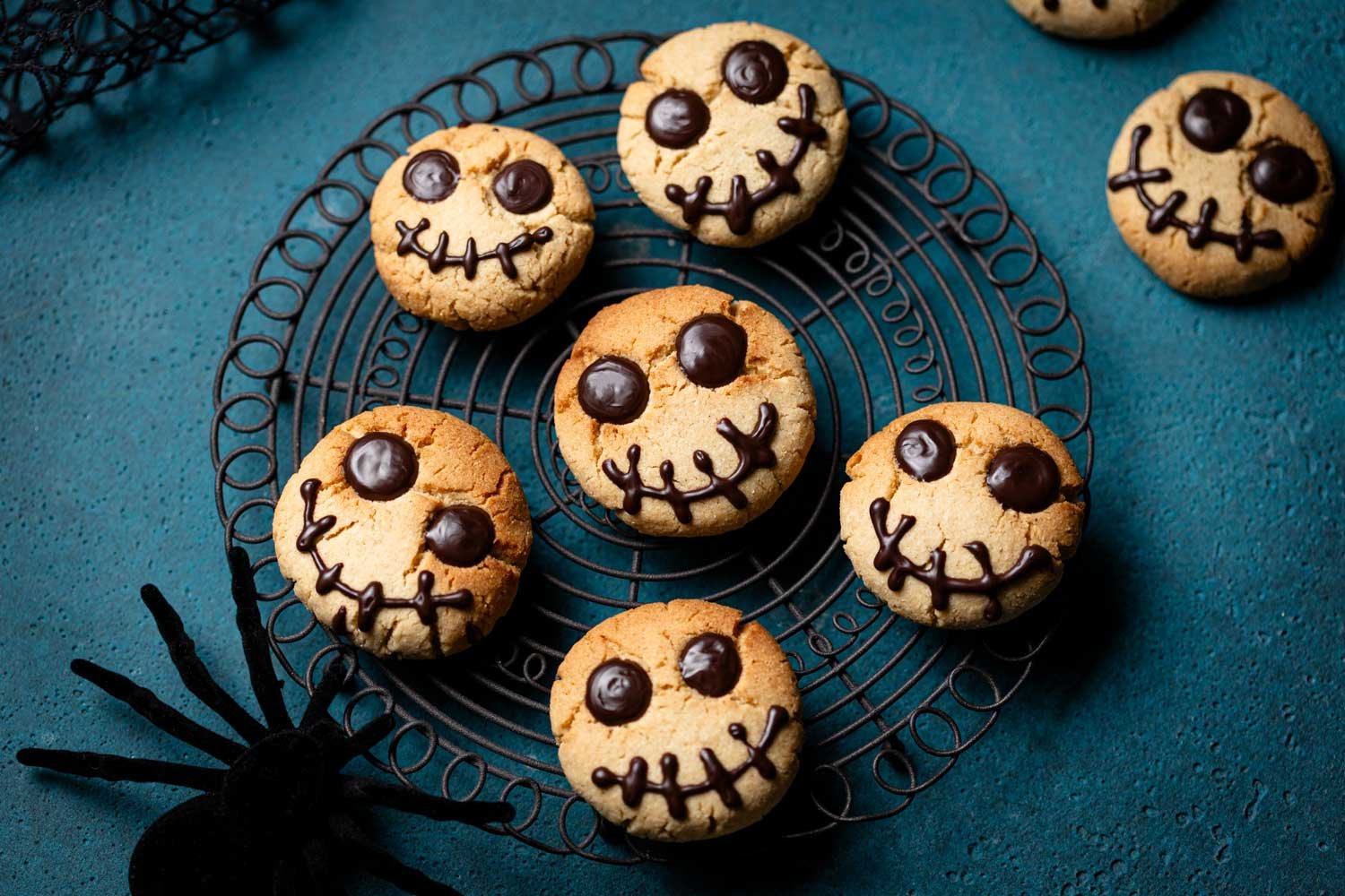 Low Carb Halloween-Cookies – Hallo Jack Skellington
