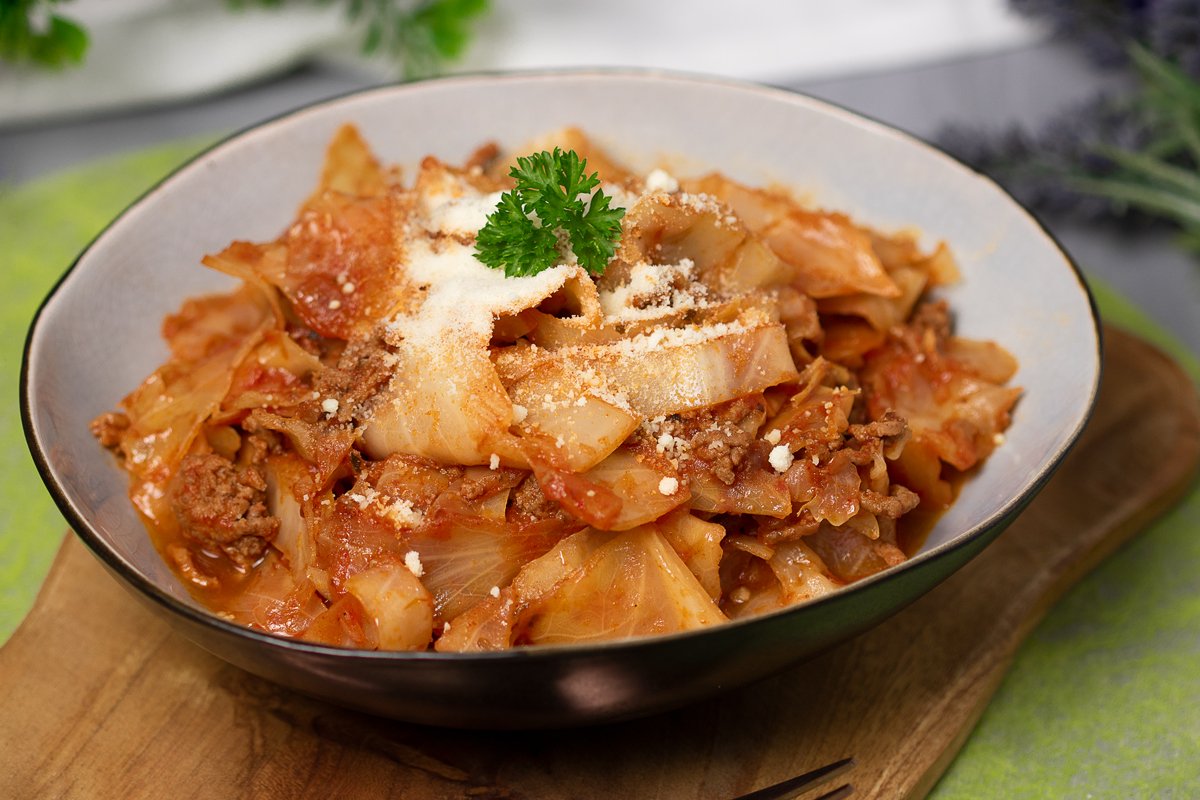 Weißkohl mit schwäbischem Haschee – Low Carb One Pot Gericht