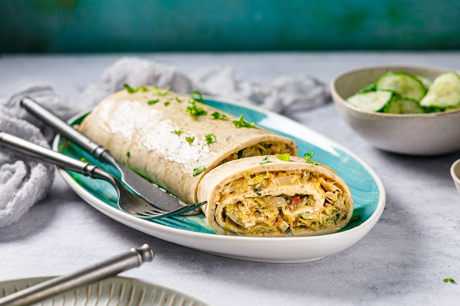 Low Carb Krautrolle mit Schmand und Speck!