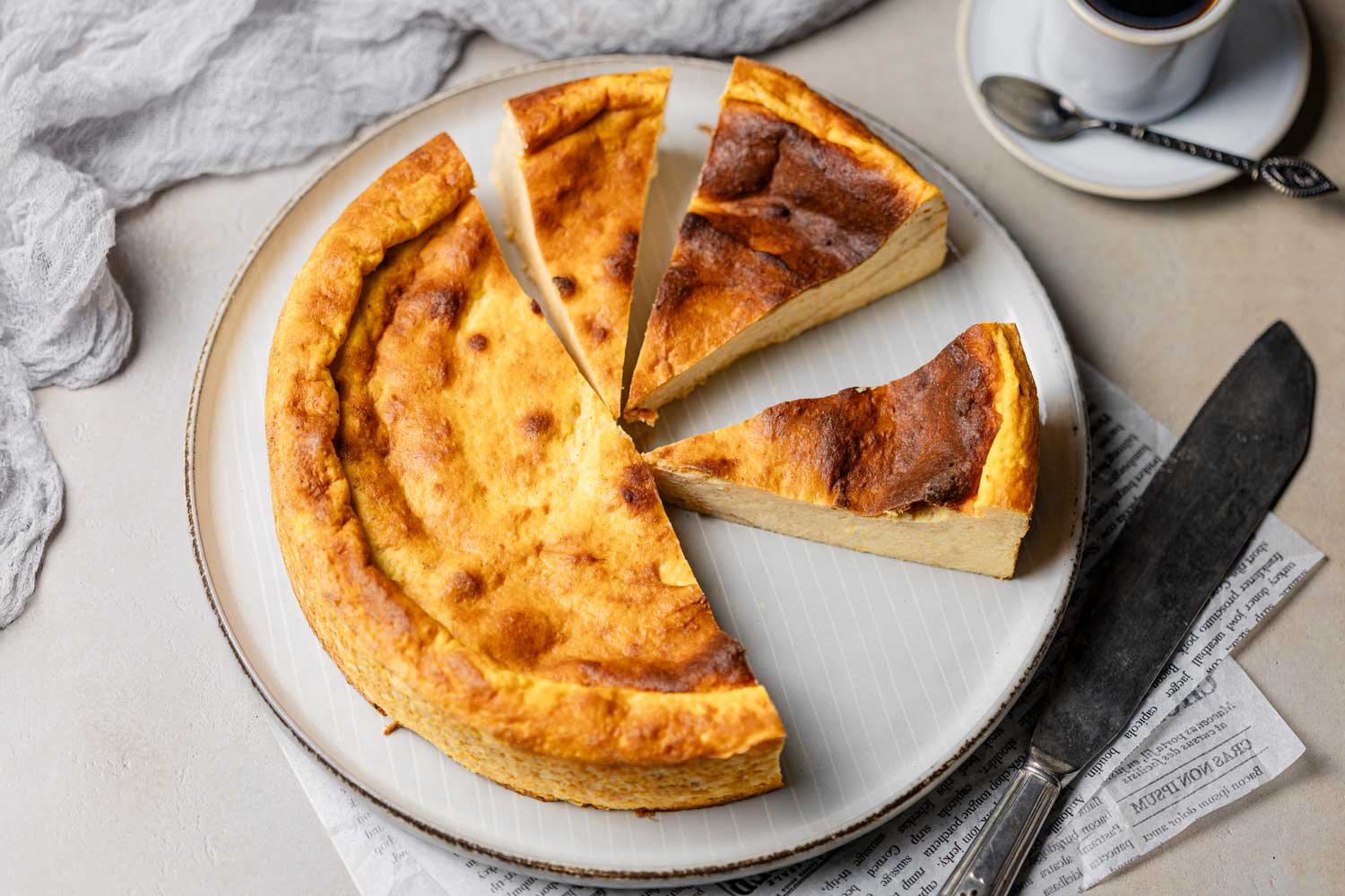 Low Carb Kürbiskäsekuchen ohne Boden