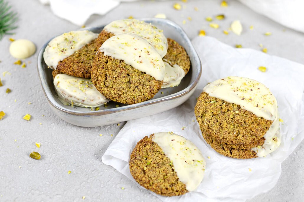 Einfach gebackene Low Carb Pistazien-Plätzchen