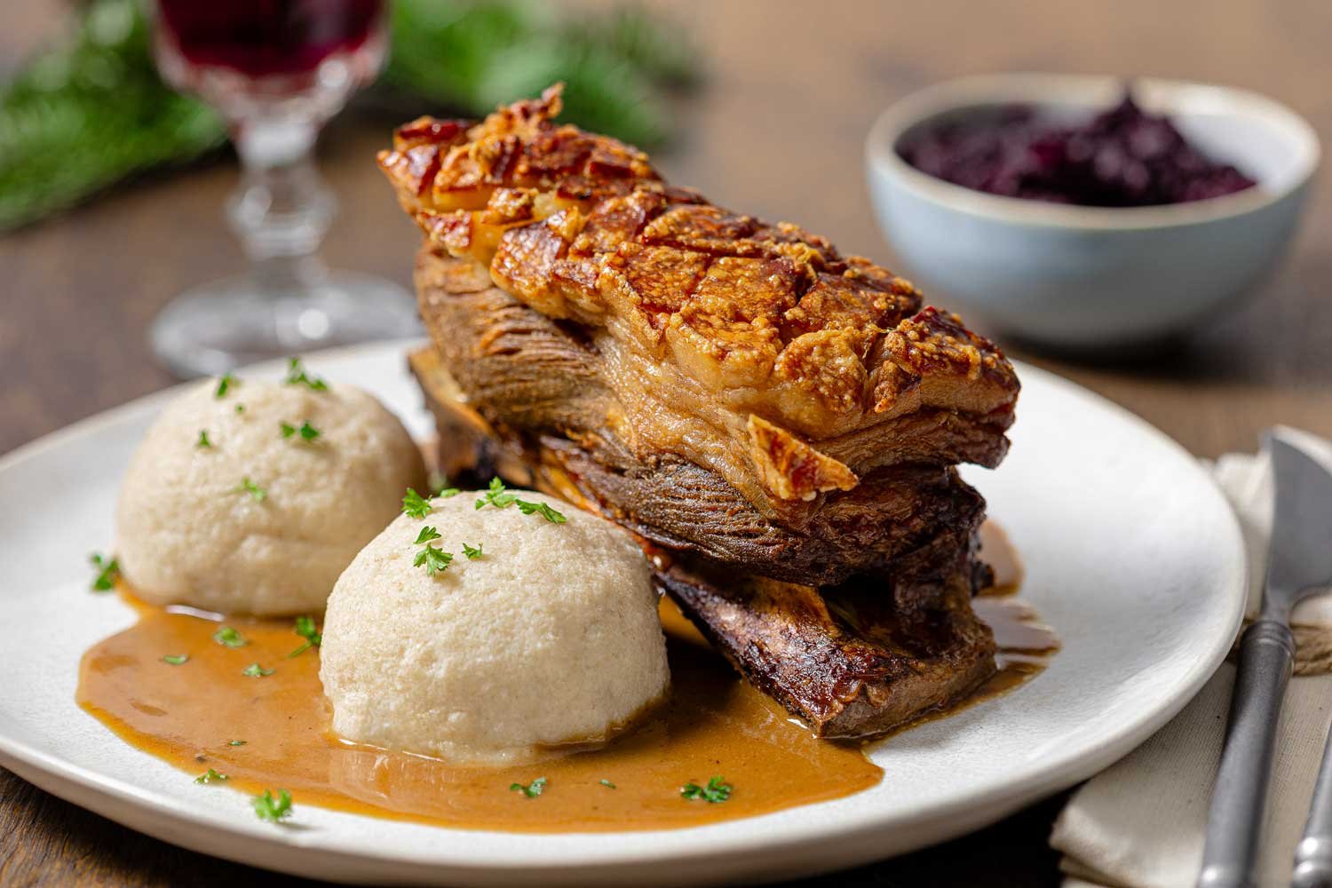 Fränkisches Schäufele mit Low Carb Lebkuchensoße – Deftig & festlich