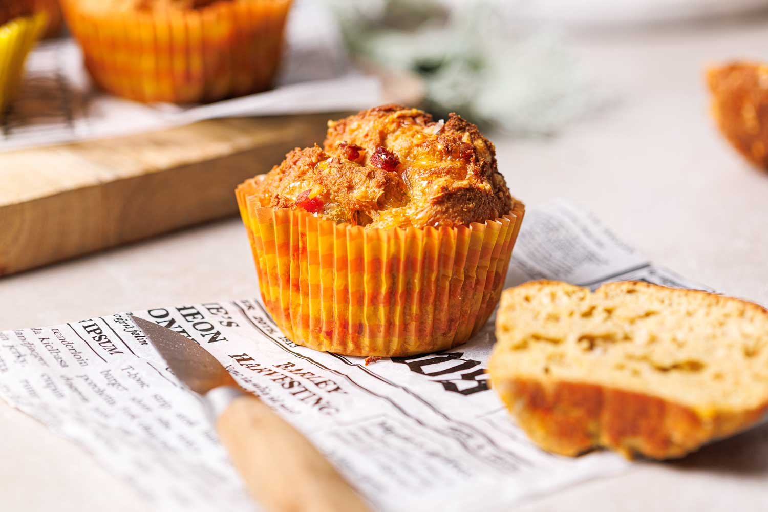 Herzhafte Schinken-Käse-Muffins – Perfekt für deine Low Carb Ernährung!